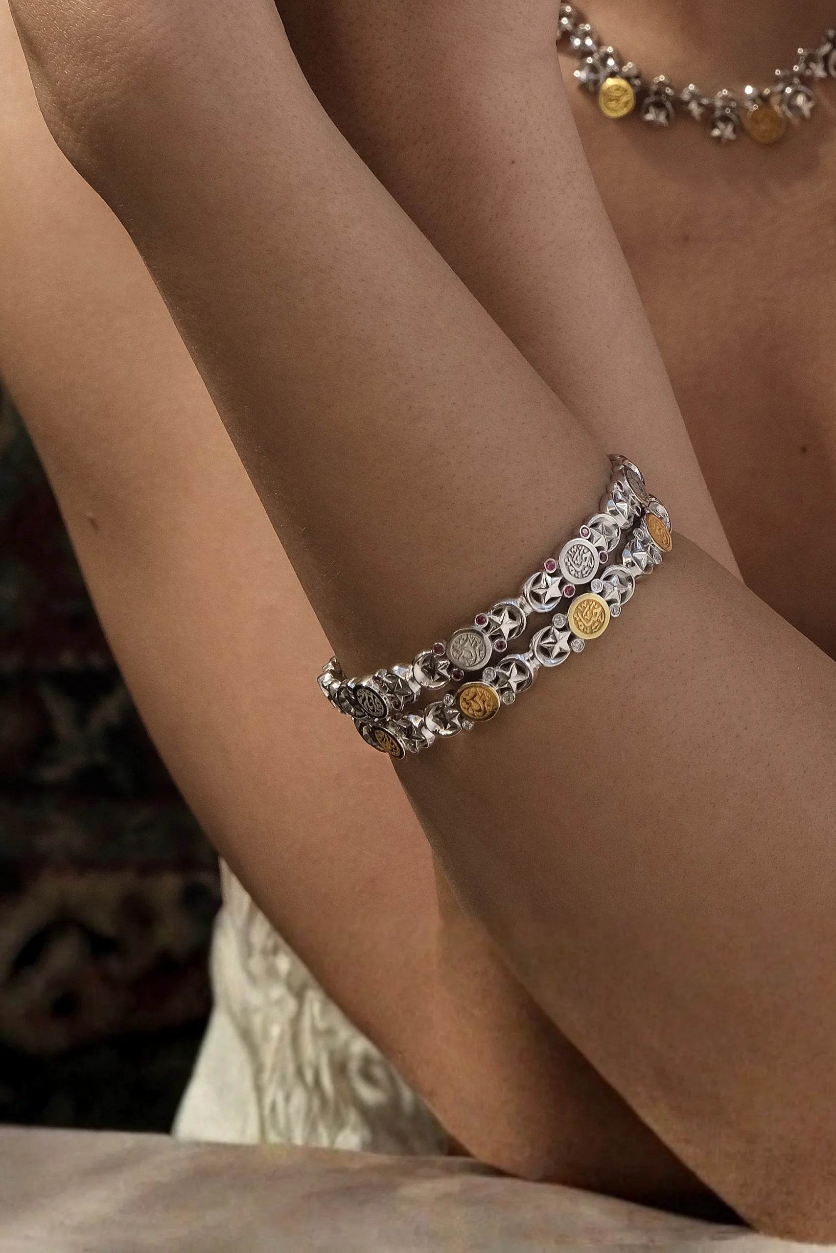 Baheya Silver Bangle