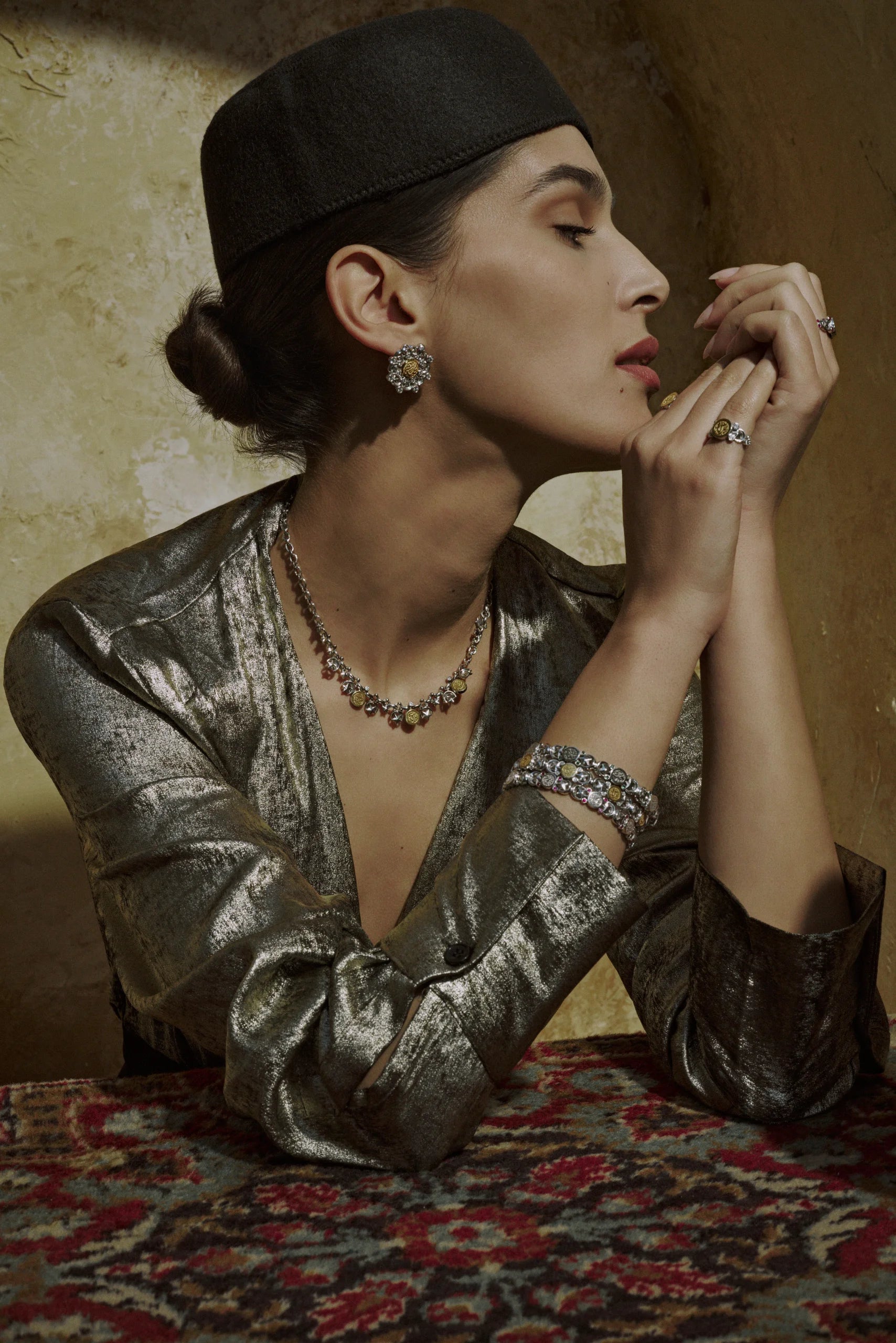 Baheya Mixed Cluster Earrings