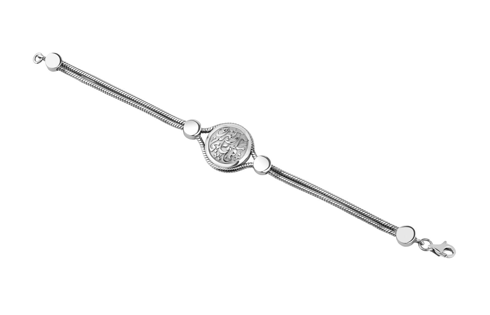 Zeena Silver Platinum Plated Bracelet