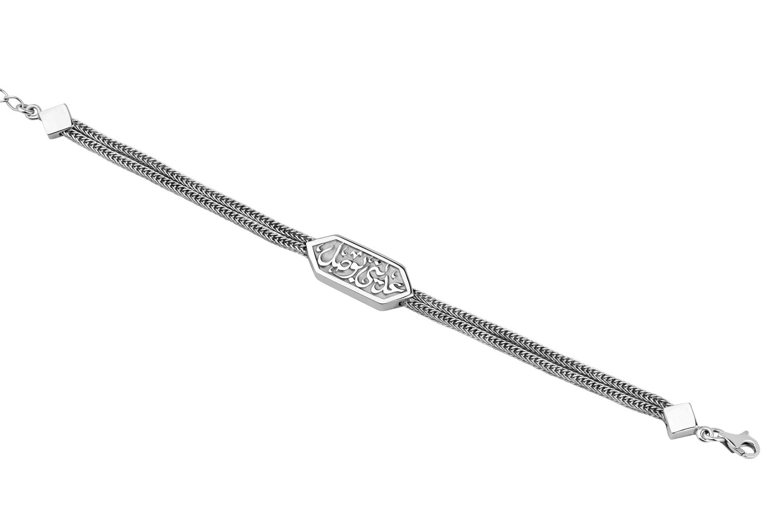 Dhat Silver Platinum Plated Bracelet
