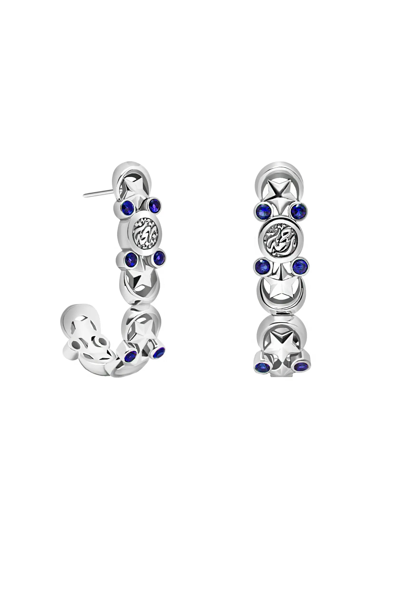 Baheya Silver Hoop Earrings